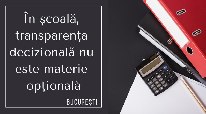 You are currently viewing Doar 4% dintre şcolile gimnaziale din Bucureşti au componența consiliului de administrație pe site