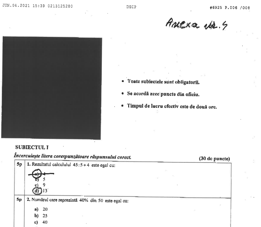 Evaluare Națională 2021