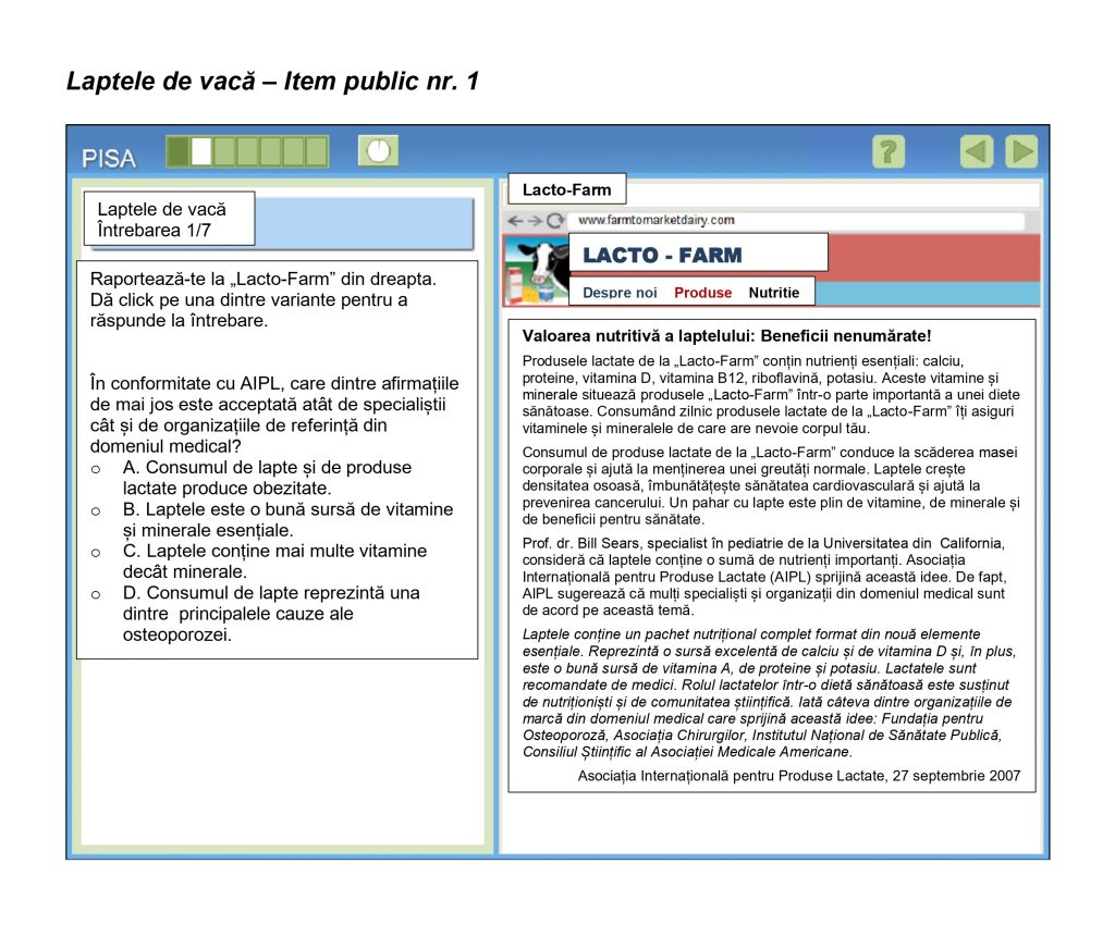 Teste Pisa Scris/Citit